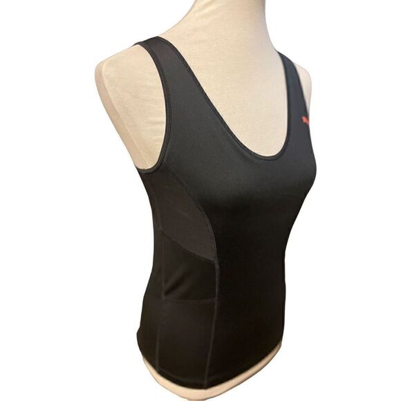Puma Sport Lifestyle Exercise Top w/ Built in Bra Black Size Medium-EUC - Picture 3 of 12